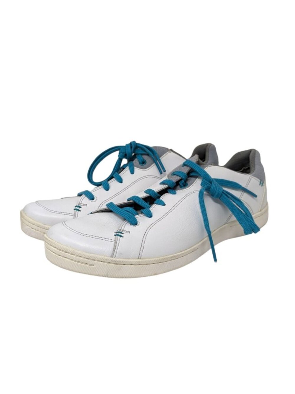 Ahnu Womens Noe Powder White Leather Tennis Shoes Sneakers Trainers Size 5.5